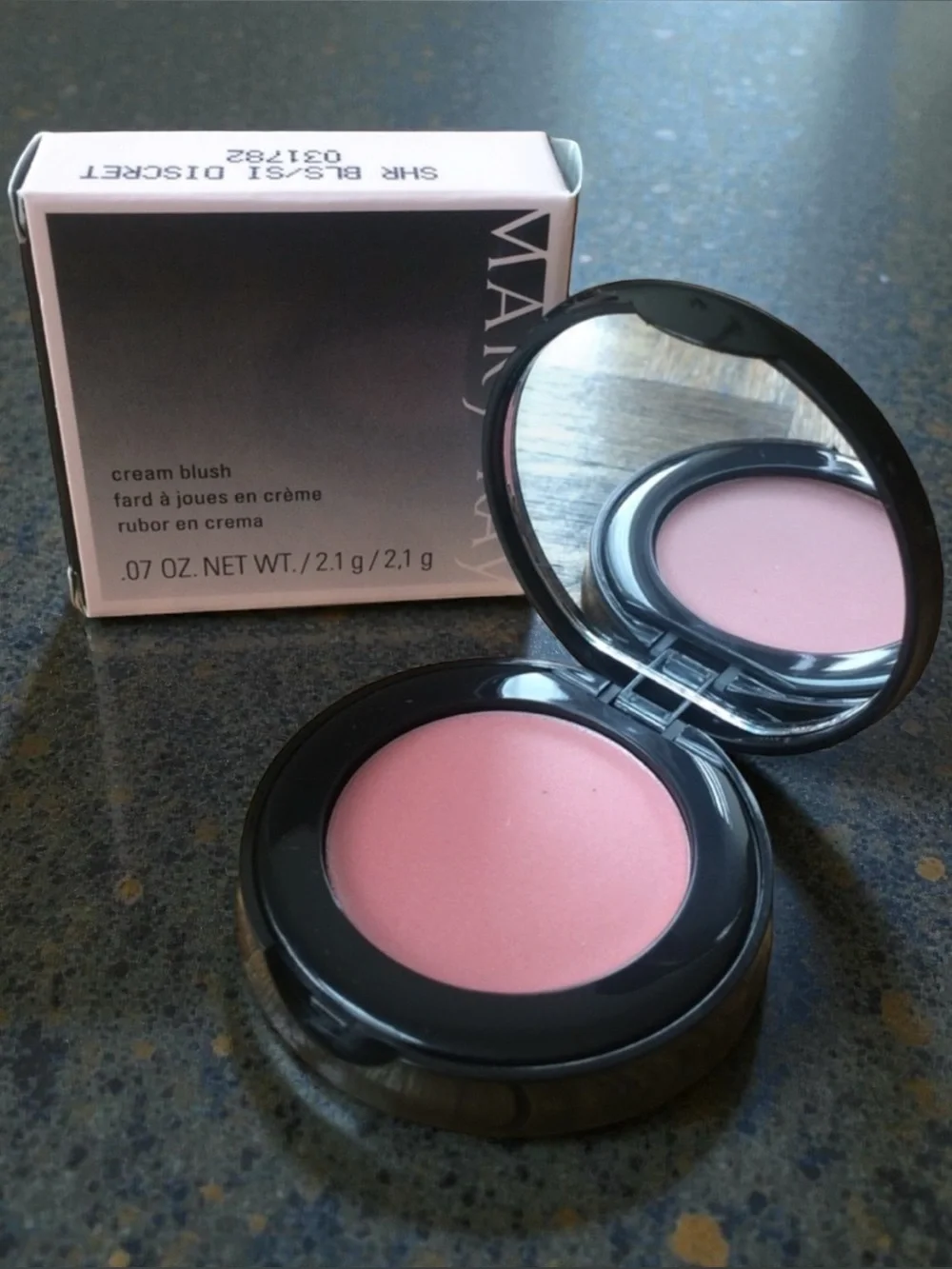 Mary Kay Cream Blush Compact w/Mirror Sheer Bliss 031782 New